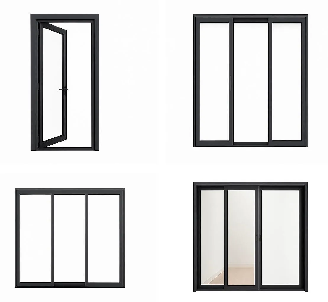 Aluminium window price comparison chart by window type